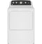 GE Appliances GTD48EASWWB Front Load Dryers White With Matte Black Backsplash Front View