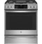 GE Appliances P2S930YPFS Slide-In Ranges Fingerprint Resistant Stainless Front View