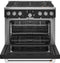 CAFE CGY366P3TD1 Professional Ranges Matte Black – Catalog Photo