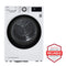 LG DLHC1455W Front Load Dryers White Front View