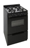 PREMIER BJK5X0BP 24 in. Freestanding Battery-Generated Spark Ignition Gas Range in Black