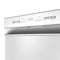 MIDEA MDF24P2BWW Midea 52 dBA Front Control Dishwasher with Interior Light