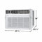 FRIGIDAIRE FHWW184WE2 Frigidaire 18,000 BTU Window Room Air Conditioner with Wi-Fi