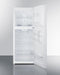 SUMMIT FF1088W 24" Wide Top Mount Refrigerator-freezer