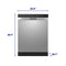 ELEMENT APPLIANCE ENB5322HECS Element 24 Front Control Dishwasher - Stainless Steel (ENB5322HECS)