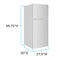 AVANTI FF18B0W 17.6 cu. ft. Frost Free Apartment Size Refrigerator