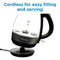 DANBY DBKT12013BD11 Danby 1.2L Glass Kettle in Black