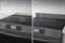 Front Control Range Black Stainless Steel Universal Backguard