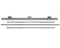 Front Control Gas Range Black Stainless Steel 4-Piece Trim Kit