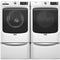 Maytag MFW7020RW 27 Inch Smart Pet Pro Front Load Washer & Maytag MGD7020RW 27 Inch Smart Pet Pro Front Load Gas Dryer with Maytag XHPC155XW 15 1/2 Inch Height Laundry Pedestal