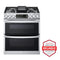 LG LTGL6937F 6.9 cu. ft. Smart InstaView(R) Gas Double Oven Slide-in Range with ProBake(R) Convection, Air Fry, and Air Sous Vide