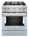 KITCHENAID KFDC500JMB KitchenAid® 30'' Smart Commercial-Style Dual Fuel Range with 4 Burners - Misty Blue