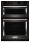 KITCHENAID KOCE500EBS 30" Combination Wall Oven with Even-Heat™ True Convection (Lower Oven) - Black Stainless Steel with PrintShield™ Finish