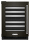 KITCHENAID KUWL314KBS 24" Undercounter Wine Cellar with Glass Door and Metal-Front Racks - Black Shell