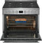 ELECTROLUX ECFG3668AS Electrolux 36" Front Control Freestanding Gas Range