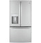 GE APPLIANCES GYE22GYNFS GE® ENERGY STAR® 22.1 Cu. Ft. Counter-Depth Fingerprint Resistant French-Door Refrigerator