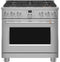 CAFE C2Y366P2TS1 Café™ 36" Smart Dual-Fuel Commercial-Style Range with 6 Burners (Natural Gas)