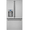 Café™ CYE22UP2MS1  ENERGY STAR® 22.1 Cu. Ft. Smart Counter-Depth French-Door Refrigerator with Keurig® K-Cup® Brewing System