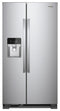 WHIRLPOOL WRS321SDHZ 33-inch Wide Side-by-Side Refrigerator - 21 cu. ft.