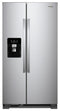 WHIRLPOOL WRS325SDHZ 36-inch Wide Side-by-Side Refrigerator - 25 cu. ft.