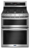 MAYTAG MGT8800FZ 30-Inch Wide Double Oven Gas Range With True Convection - 6.0 Cu. Ft.