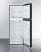 SUMMIT FF1087B 24" Wide Top Mount Refrigerator-freezer