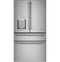 CAFE CXE22DP2PS1 Café™ ENERGY STAR® 22.3 Cu. Ft. Smart Counter-Depth 4-Door French-Door Refrigerator