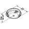 Fan-Forced Ceiling Heater, Low-profile, 1250W, 120VAC