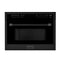 ZLINE KITCHEN AND BATH MWO24BS ZLINE 24 in. Built-in Convection Microwave Oven in Stainless Steel with Speed and Sensor Cooking (MWO-24) [Color: Black Stainless Steel]