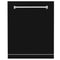 ZLINE KITCHEN AND BATH DPMTBLM24 ZLINE 24" Monument Dishwasher Panel with Traditional Handle and Color Options (DPMT-24) [Color: Black Matte]