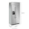 KITCHENAID KBSD706MPS 20.8 Cu. Ft. 36" Built-In Side-by-Side Refrigerator with Ice and Water Dispenser