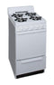 PREMIER BAK100OP 20 in. Freestanding Battery-Generated Spark Ignition Gas Range in White