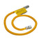 Gas Dryer Connector with 1/2" MIP x 1/2" FIP connector of 1/2" OD and 3/8" ID