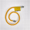 Gas Dryer Connector with 1/2" MIP x 1/2" FIP connector of 1/2" OD and 3/8" ID
