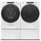 Whirlpool WFW8620HW 27 Inch Front Load Washer & Whirlpool WGD8620HW 27 Inch Gas Dryer with Whirlpool XHP1000XW 10 Inch Pedestal White
