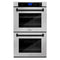 ZLINE KITCHEN AND BATH AWDSZ30MB ZLINE 30" Autograph Edition Double Wall Oven with Self Clean and True Convection in DuraSnow Stainless Steel (AWDSZ-30) [Color: Matte Black]