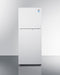 SUMMIT FF1088W 24" Wide Top Mount Refrigerator-freezer