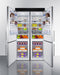 SUMMIT FFBF181ES2KIT48 48" Wide Bottom Freezer Refrigerator Set