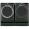 GE Profile PFW955SPWGN 28 Inch Smart Front Load Washer & GE Profile PFD95GSPWGN 28 Inch Smart Front Load Gas Dryer with GE Profile GFR0728PWGN 7 Inch Right Height Riser