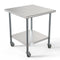 KOOLMORE CT303018C 30" x 30" 18-Gauge 304 Stainless Steel Commercial Work Table with Casters, CT3030-18C.