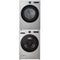 LG WM5700HVA 27 Inch Smart Front Load Washer & LG DLEX5500V 27 Inch Electric Smart Dryer with LG KSTK4 Stacking Kit for 27 Inch Front Load Laundry