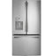 GE APPLIANCES GYE21JYMFS GE(R) ENERGY STAR(R) 20.6 Cu. Ft. Fingerprint Resistant Counter-Depth French-Door Refrigerator