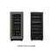 KOOLMORE KMCW28DZBPR KoolMore Reserve 15 in. Under-Counter Panel Ready Dual Zone Built-in Wine Cooler with Black Shelves and 23 Bottle Capacity in Black (KM-CW28DZ-BPR)