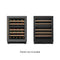 KOOLMORE KMCW46DZWPR KoolMore Reserve 24 in. Under-Counter Panel Ready Dual Zone Built-in Wine Cooler with 45 Bottle Capacity and Wooden Shelves in Black (KM-CW46DZ-WPR)