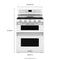 KITCHENAID KFGD500EWH 30-Inch 5 Burner Gas Double Oven Convection Range - White