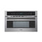 KOOLMORE KMCWO30BSS KoolMore Reserve 30 in. Stainless Steel Built-in Convection Microwave Oven with Speed and Sensor Cooking, 1.6 Cu. Ft. in Black (KM-CWO30-BSS)