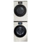 Samsung WF90F53ADY 27 Inch AI Ultra Capacity Front Load Washer & Samsung DV90F53AGY 27 Inch Front Load AI Ultra Capacity Gas Dryer with Samsung SKKRWG Bespoke Stacking and MultiControl™ Combo Kit