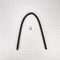 4' Black flexible washer drain hose with molded fitting & spring clamp (fits Duet, Performance, Cabrio, Bravos) - 1 pack
