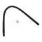 4' Black flexible washer drain hose with molded fitting & spring clamp (fits Duet, Performance, Cabrio, Bravos) - 1 pack