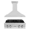 ZLINE Kitchen Package with 30 in. Satin Stainless Steel Rangetop and Convertible Range Hood (2KP-RTSRH30)